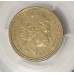 AUSTRALIA 2000 . ONE 1 DOLLAR / TEN 10 CENTS COIN . MULE STRUCK . PCGS AU